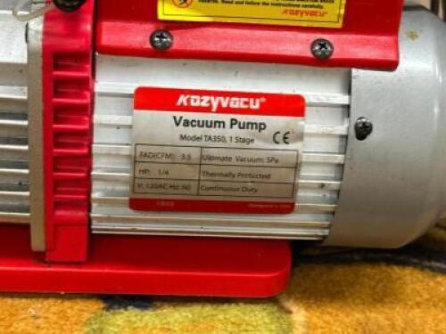 DESCRIPTION: VACUUM PUMP THIS LOT IS: ONE MONEY QTY: 1