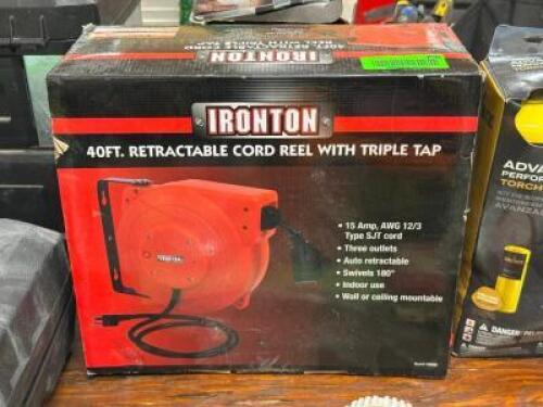 DESCRIPTION: RETRACTABLE CORD REEL THIS LOT IS: ONE MONEY QTY: 1
