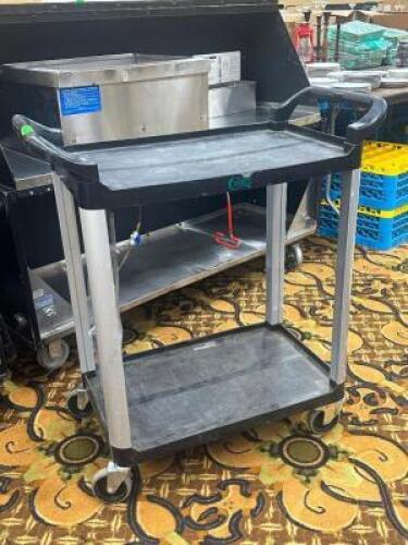 DESCRIPTION: ROLLING CART THIS LOT IS: ONE MONEY QTY: 1