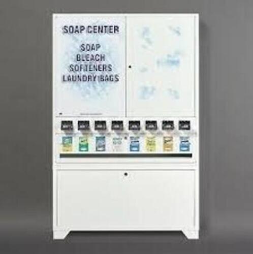 DESCRIPTION: (1) VENDING MACHINE BRAND/MODEL: PRODUCT NUMBER #48279670 INFORMATION: VERTICAL 8 FOUR COLUMN COIN SLIDE RETAIL$: $843.00 EA QTY: 1
