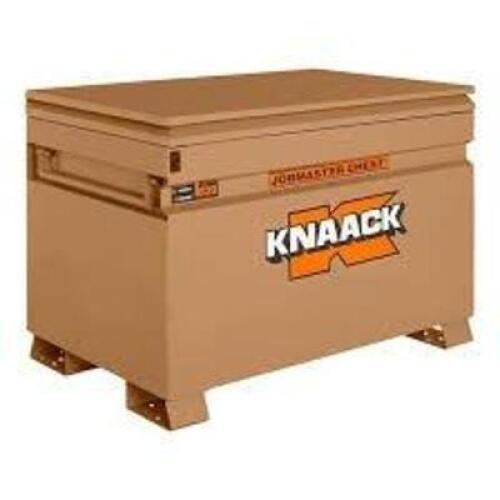 DESCRIPTION: (1) JOBSITE TOOL BOXBRAND/MODEL: KNAACK #4830INFORMATION: BROWNSIZE:&nbsp;48 in W x 30 in D x 29RETAIL$: $1142.99 EAQTY: 1