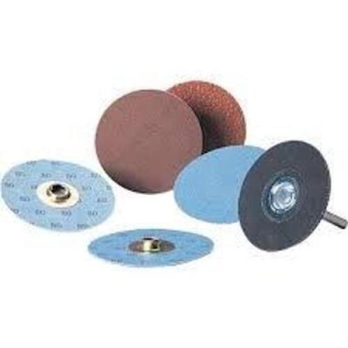 DESCRIPTION: (1) BOX OF (200) QUICK CHANGE TS DISCS BRAND/MODEL: STANDARD ABRASIVES #522452 INFORMATION: ALUMINUM OXIDE SIZE: 2" QTY: 1
