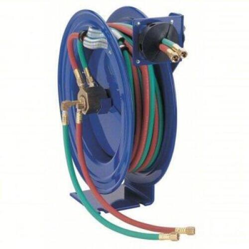 DESCRIPTION: (1) WELDING HOSE SPRING RETURN REEL BRAND/MODEL: COXREELS #SHW-N-150 INFORMATION: BLUE SIZE: 4" X 50' RETAIL$: $597.00 EA QTY: 1