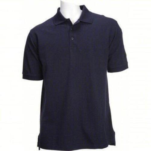 DESCRIPTION: (5) TACTICAL POLO SHIRT BRAND/MODEL: 5.11 TACTICAL #6XZF8 INFORMATION: NAVY BLUE, SHORT SLEEVE, BUTTON SIZE: LARGE RETAIL$: $57.02 EA QTY