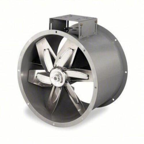 DESCRIPTION: (1) TUBEAXIAL FAN BRAND/MODEL: DAYTON #4C660 INFORMATION: BLACK SIZE: CLEAN AIR, 16 IN BLADE, 46 SONES MAX NOISE LEVEL @ 5 FEET, BELT DRI