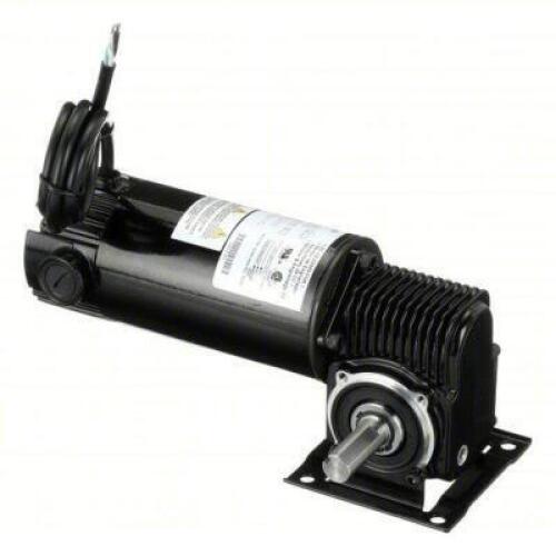 DESCRIPTION: (1) GEARMOTOR BRAND/MODEL: DAYTON #3XA79 INFORMATION: RIGHT ANGLE, 90V DC, TENV, 90 RPM, 49 IN-LB MAX TORQUE, 1/8 HP INPUT HORSEPOWER RET