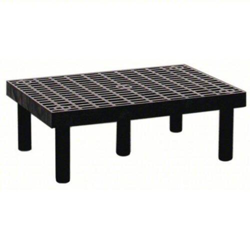 DESCRIPTION: (1) DUNNAGE RACK BRAND/MODEL: STRUCTURAL PLASTICS #4UW54 INFORMATION: BLACK, SNAP TOGETHER SIZE: 12" X 24" X 36" RETAIL$: $84.80 EA QTY: