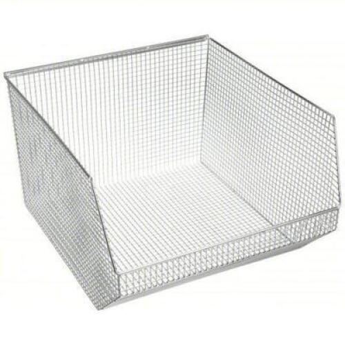 DESCRIPTION: (1) CASE OF (5) HANG AND STACK BINS BRAND/MODEL: QUANTUM STORAGE #49H197 INFORMATION: SILVER, WIRE RACK SIZE: 17" X 18-1/2" X 11-1/4" RET