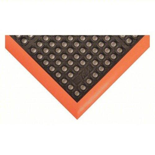 DESCRIPTION: (1) ANTI FATIGUE MAT BRAND/MODEL: CONDOR #34L283 INFORMATION: BLACK WITH ORANGE BORDER, RAISED DIAMOND STUDS SIZE: 28 IN X 40 IN, 3/4 IN