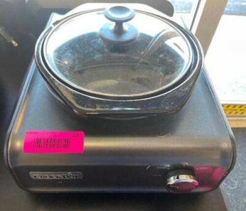 CROCK POT SCCPMD2-CH CONNECTABLE COOKER W/ GLASS LID.