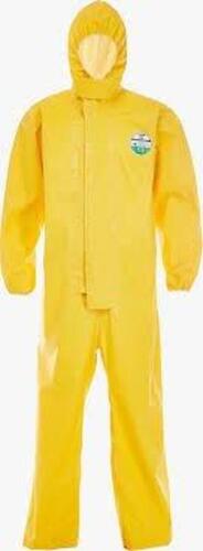 DESCRIPTION: (5) HOODED CHEMICAL RESISTANT COVERALLS BRAND/MODEL: LAKELAND #6EHK8 INFORMATION: YELLOW, NON-WOVEN LAMINATE SIZE: MEDIUM RETAIL$: $14.34