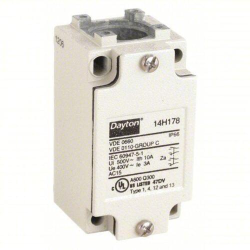 DESCRIPTION: (5) LIMIT SWITCH BODY BRAND/MODEL: DAYTON #14H178 RETAIL$: $32.24 EA QTY: 5
