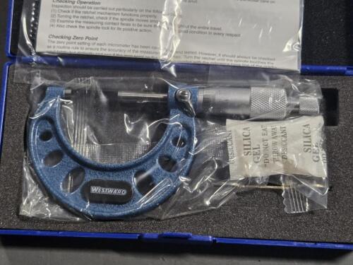 DESCRIPTION: (2) MECHANICAL OUTSIDE MICROMETER BRAND MODEL WESTWARD 2YNA8 SIZE: 1-2" RANGE RETAIL$: $60.90 QTY: 2