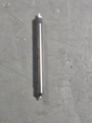DESCRIPTION: (1) SOLID CARBIDE DRILL COUNTERSINK BRAND MODEL HERTEL 59360602 SIZE: #0 1/8" SD RETAIL$: $38.55 EA QTY: 1