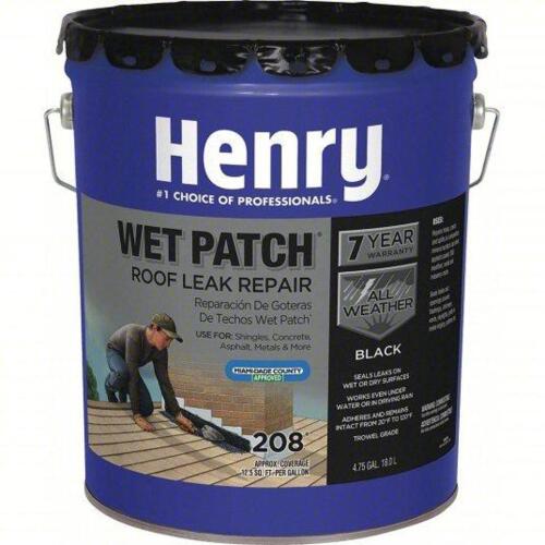 DESCRIPTION: (1) ASPHALT ROOF LEAK REPAIR COATING BRAND/MODEL: HENRY HE208071 SIZE: 4.75 GAL RETAIL$: $159.79 QTY: 1