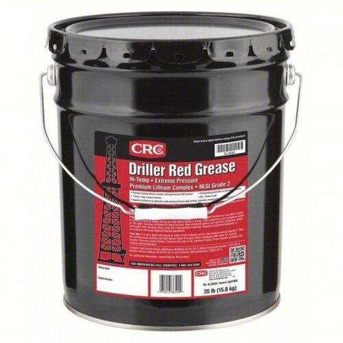 DESCRIPTION: (1) NLGI 2 DRILLER RED GREASE BRAND/MODEL: CRC SL3650 SIZE: 35 LB RETAIL$: $421.51 QTY: 1