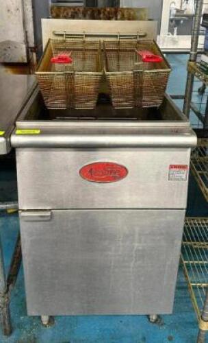DESCRIPTION: 70-100LB. NATURAL GAS FRYER BRAND/MODEL: AVANTCO FF518-N LOCATION: KITCHEN QTY: 1