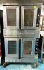 DESCRIPTION: DOUBLE-STACK CONVECTION GAS OVEN ON CASTERS BRAND/MODEL: BLODGETT LOCATION: KITCHEN QTY: 1