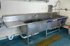 DESCRIPTION: 12' POWER SOAK 3-COMPARTMENT STAINLESS STEEL SINK WITH WASHING STATION AND DRAINBOARD AND HEATED AGITATOR BRAND/MODEL: POWERSOAK 1951-50