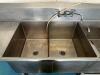 DESCRIPTION: 12' POWER SOAK 3-COMPARTMENT STAINLESS STEEL SINK WITH WASHING STATION AND DRAINBOARD AND HEATED AGITATOR BRAND/MODEL: POWERSOAK 1951-50 - 2