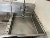DESCRIPTION: 12' POWER SOAK 3-COMPARTMENT STAINLESS STEEL SINK WITH WASHING STATION AND DRAINBOARD AND HEATED AGITATOR BRAND/MODEL: POWERSOAK 1951-50 - 4