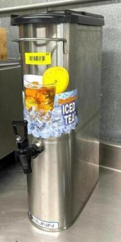 DESCRIPTION: 3.5 GALLON NARROW ICED TEA DISPENSER BRAND/MODEL: BUNN TDO-N-3.5 LOCATION: KITCHEN QTY: 1