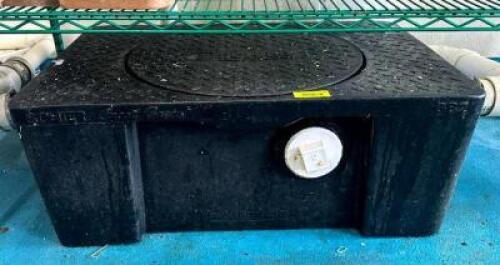 DESCRIPTION: 20 GALLON GREASE INTERCEPTOR BRAND/MODEL: GREAT BASIN GB2 INFORMATION: 35 GPM LOCATION: KITCHEN QTY: 1