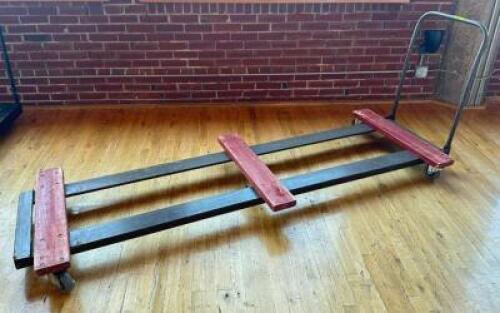 DESCRIPTION: 8' TABLE CART SIZE: 96"X32" LOCATION: 8TH FLOOR QTY: 1
