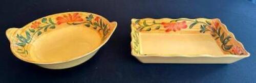 DESCRIPTION: (2) MELAMINE TRAYS AND SERVING BOWL LOCATION: 6TH FLOOR QTY: 3