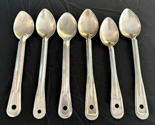 DESCRIPTION: (6) 12" STAINLESS SERVING SPOONS LOCATION: 6TH FLOOR QTY: 6