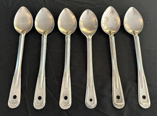 DESCRIPTION: (6) 12" STAINLESS SERVING SPOONS LOCATION: 6TH FLOOR QTY: 6