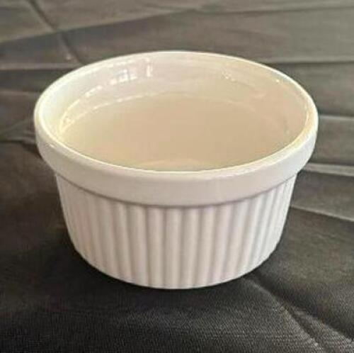 DESCRIPTION: (24) 3.5" CHINA RAMEKINS LOCATION: 7TH FLOOR QTY: 24