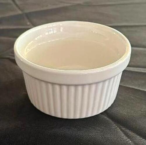DESCRIPTION: (24) 3.5" CHINA RAMEKINS LOCATION: 7TH FLOOR QTY: 24