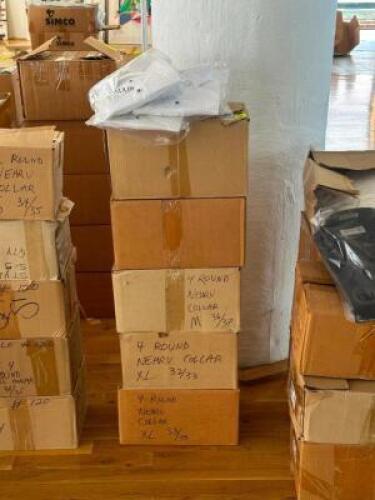 DESCRIPTION: (4) - CASES OF NEW DRESS SHIRTS BRAND / MODEL: SIMCO OR CAPLIN ADDITIONAL INFORMATION: NEW CONDITION. CASES CONTAIN 4 OR 5 SHIRTS. APPROX