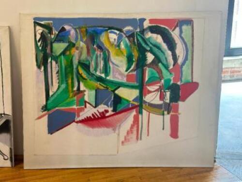 DESCRIPTION: OIL ON CANVAS BRAND / MODEL: UNKNOWN ADDITIONAL INFORMATION: SEE PHOTOS OF CLOSE UP OF PAINTING. SIZE: SEE PHOTOS THIS LOT IS: ONE MONEY
