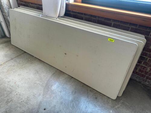 DESCRIPTION (4) 8' FOLDING BANQUET TABLE THIS LOT IS: SOLD BY THE PIECE LOCATION FLOOR 8 QTY 4