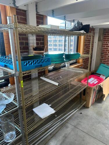 DESCRIPTION 72" X 24" FIVE TIER WIRE RACK SIZE 72" X 24" LOCATION FLOOR 8 QTY 1