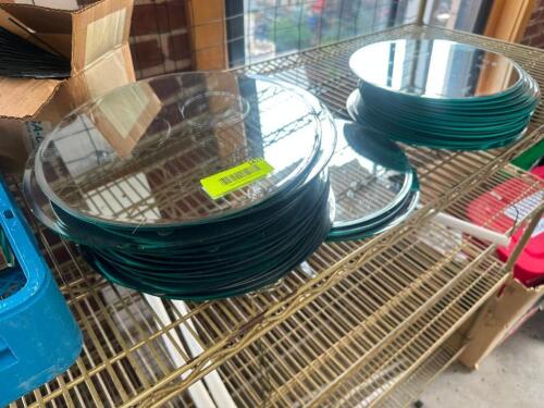 DESCRIPTION (20) 12" ROUND MIRROR CENTER PIECE BASES THIS LOT IS: ONE MONEY LOCATION FLOOR 8 QTY 1