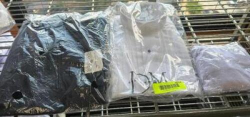 DESCRIPTION (1) LOT OF ASSORTED NEW TUX SHIRTS AND APPAREL. THIS LOT IS: ONE MONEY LOCATION FLOOR 8 QTY 1