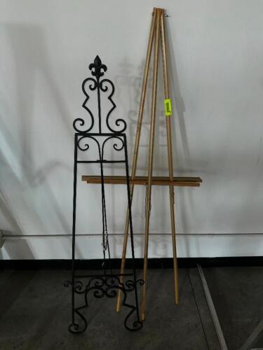 DESCRIPTION (2 ASSORTED EASELS THIS LOT IS: ONE MONEY LOCATION FIRST FLOOR QTY 1