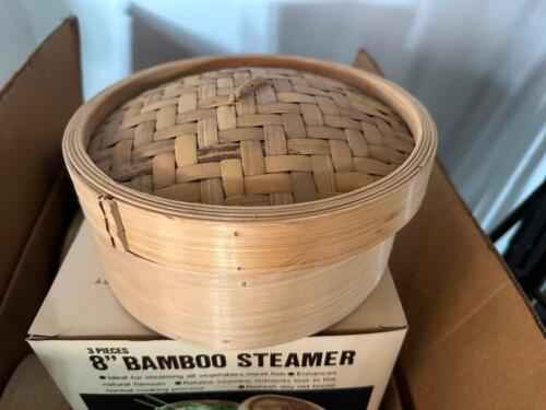 DESCRIPTION (2) CASES OF BAMBOO STEAMER BASKETS. THIS LOT IS: ONE MONEY LOCATION FIRST FLOOR QTY 1