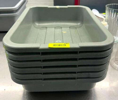 DESCRIPTION: (6) BUS TUBS LOCATION: KITCHEN QTY: 6