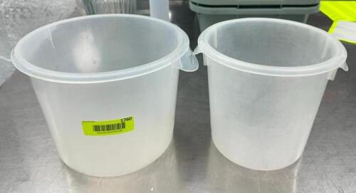 DESCRIPTION: (2) INGREDIENTS BINS LOCATION: KITCHEN QTY: 2