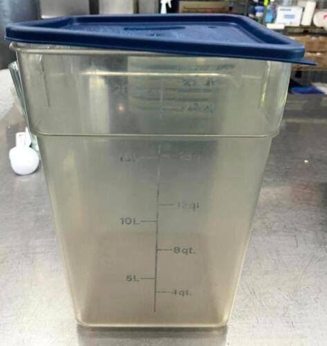 DESCRIPTION: (2) 22 QT. INGREDIENTS BINS WITH LIDS LOCATION: KITCHEN QTY: 2