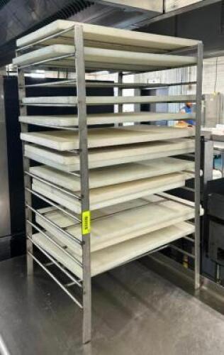 DESCRIPTION: HALF SIZE COUNTERTOP PAN RACK LOCATION: KITCHEN QTY: 1