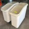 DESCRIPTION: (2) PORTABLE INGREDIENTS BINS LOCATION: 1ST FLOOR QTY: 2