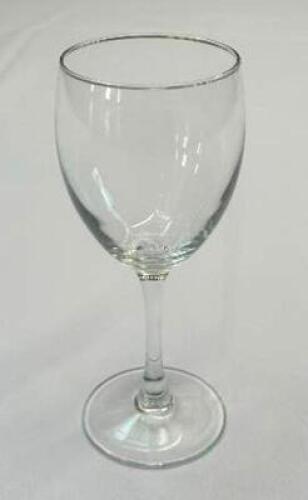 DESCRIPTION: (16) WINE GLASSES LOCATION: 7TH FLOOR QTY: 16
