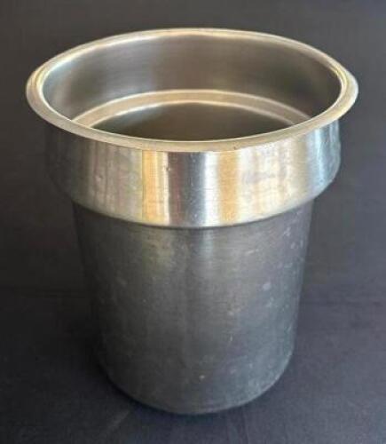 DESCRIPTION: (7) 7" ROUND STAINLESS PANS SIZE: 8" DEEP LOCATION: 6TH FLOOR QTY: 7