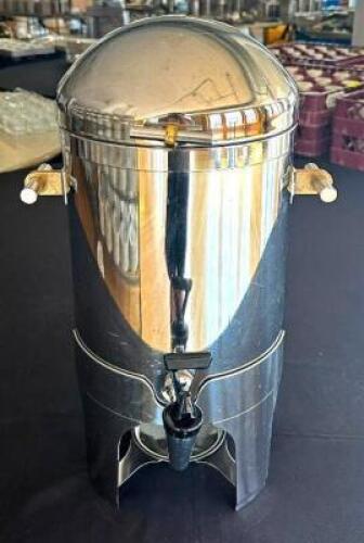 DESCRIPTION: CHROME BEVERAGE DISPENSER ON STAND LOCATION: 6TH FLOOR QTY: 1