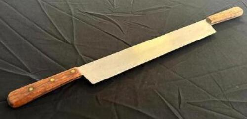 DESCRIPTION: 14" DOUBLE HANDLE KNIFE LOCATION: 6TH FLOOR QTY: 1